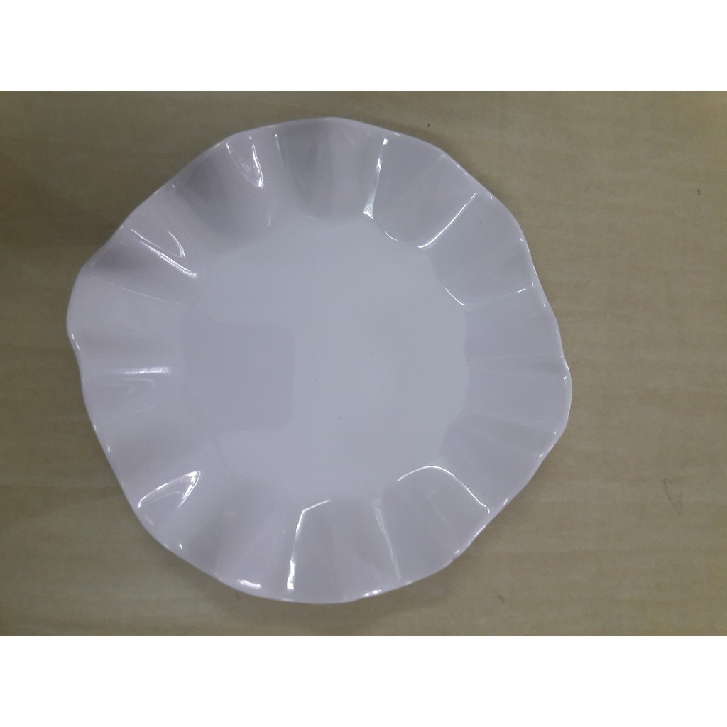 Dĩa Bèo Nhựa Melamine Màu Trắng / Nâu Size DH06