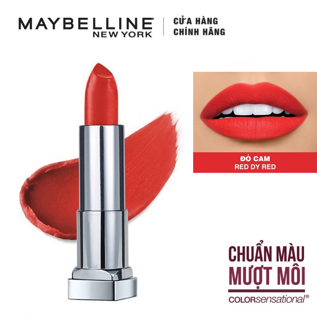 Son Lì Nhẹ Môi Dưỡng Môi Maybelline New York Color Sensational The Creamy Mattes Lipstick 3.9g | WebRaoVat - webraovat.net.vn