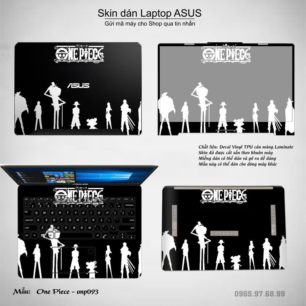 Skin dán Laptop Asus in hình One Piece nhiều mẫu 8 (inbox mã máy cho Shop)