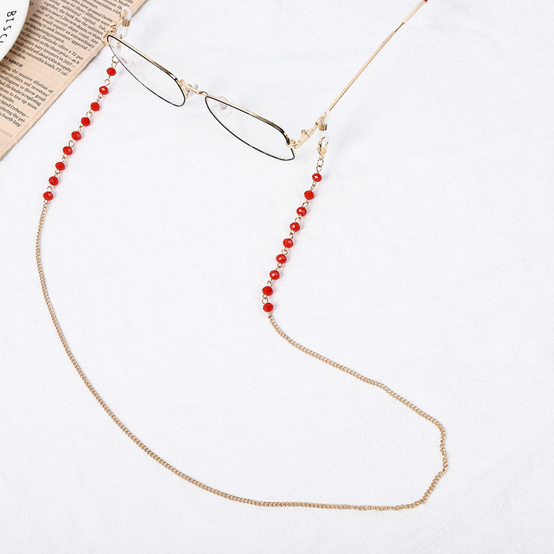 Dây Đeo Mắt Kính Đính Đá Nhiều Màu Thời Trang