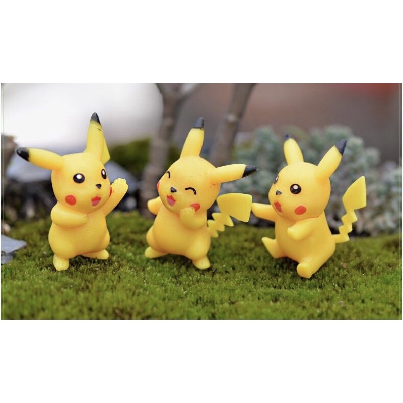 Tiểu Cảnh Pikachu Vàng Ngộ Nghĩnh | Phụ Kiện Trang Trí Tiểu Cảnh Terarium, Sen Đá