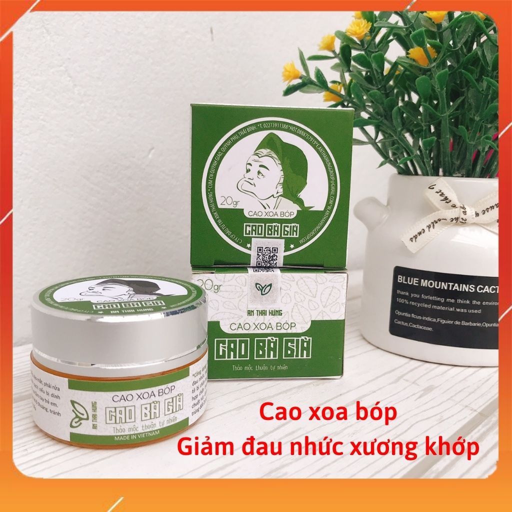 COMBO 2 Hộp Cao Xoa Bóp Giảm Đau Xương Khớp-CAO BÀ GIÀ Giảm Đau Chăm Sóc Chấn Thương