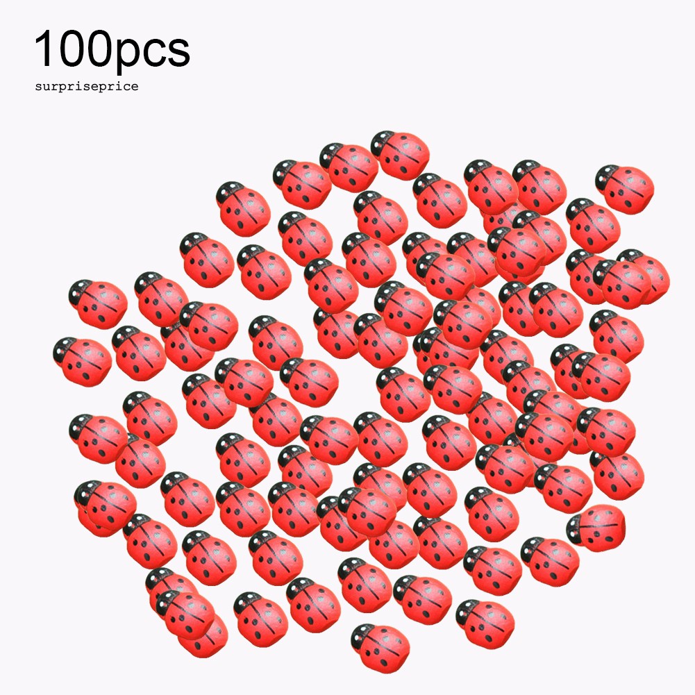 100 Phụ kiện trang trí hình bọ rùa nhỏ xinh cho sân vườn DIY