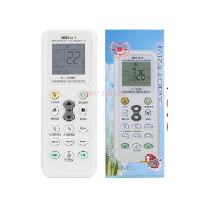 Điều Khiển Remote Máy Lạnh Đa Năng K-1028E _Bảo Hành Đổi Mới