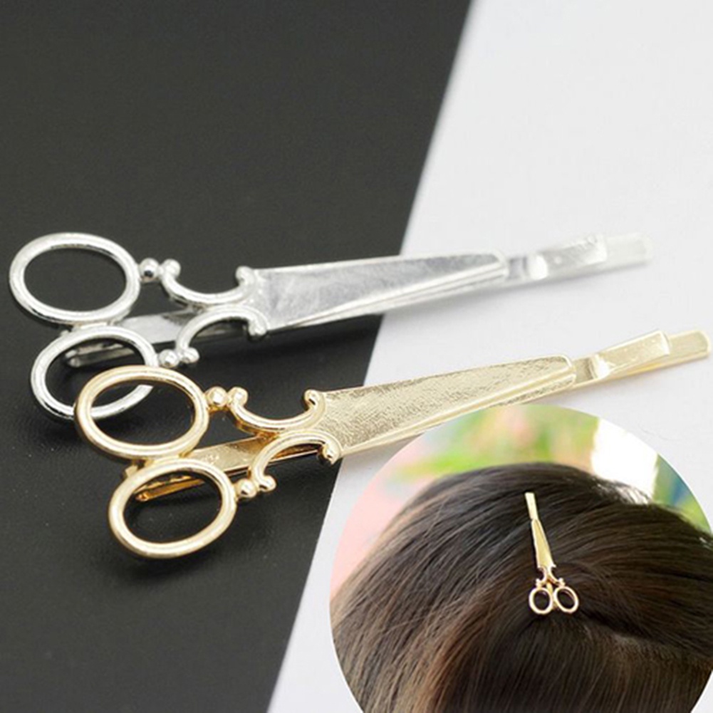 2 kẹp tóc hình cây kéo thời trang nữ tính