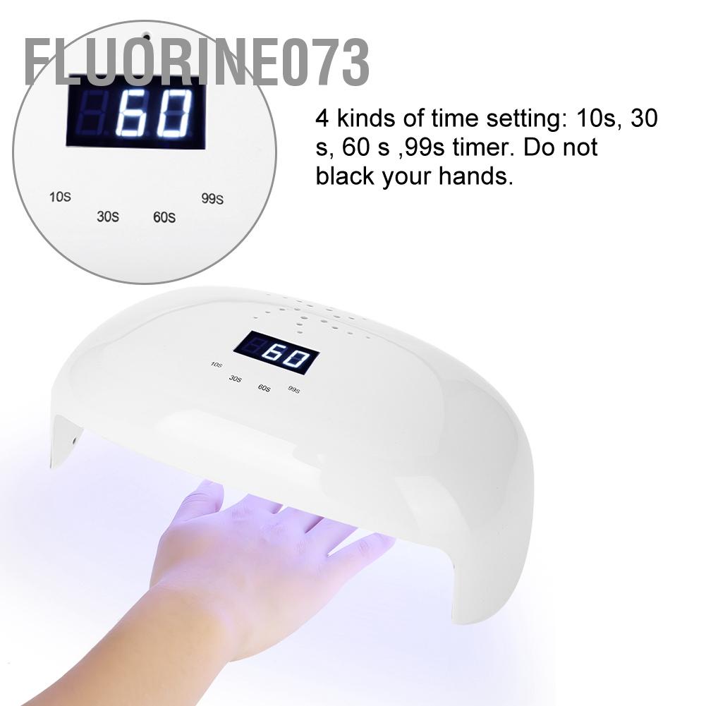 [Hàng Sẵn] 78W Đèn UV LED mạnh mẽ Máy sấy móng tay Cảm biến tự động làm khô nhanh với quạt để đóng rắn tất cả các loại gel【Fluorine073】