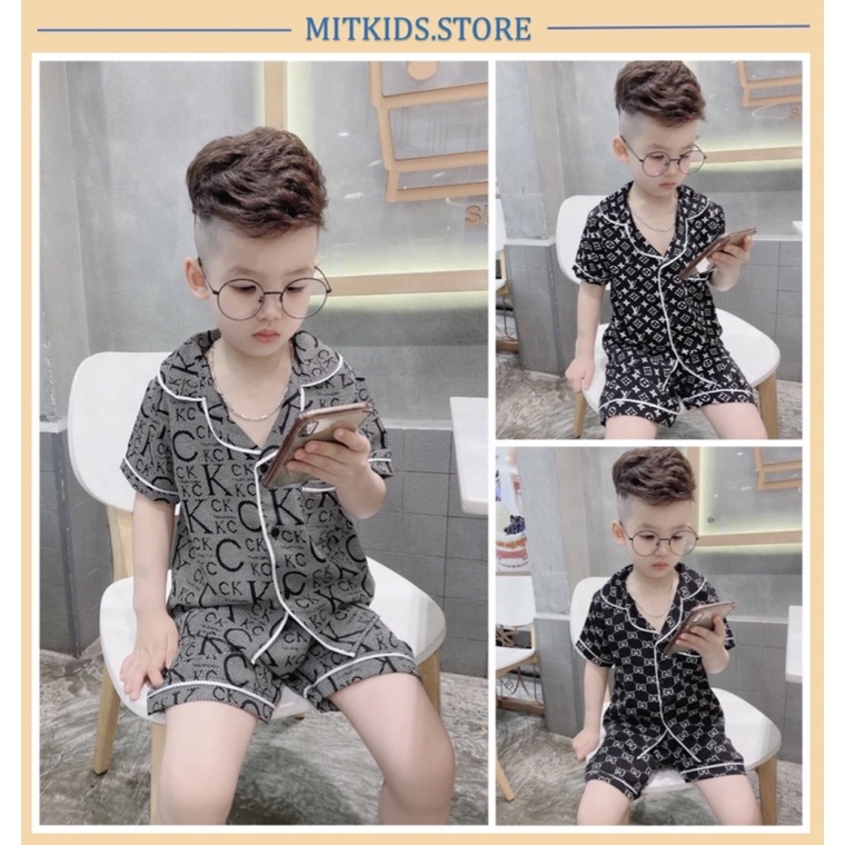 Pijama cho bé trai/gái,bộ pijama lụa cho bé
