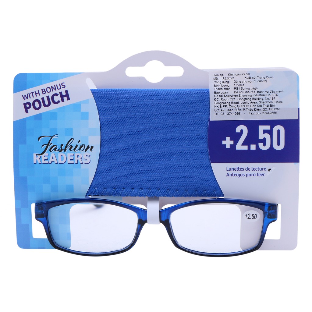 Kính Đọc Sách +2.50 Uncle Bills AE0693