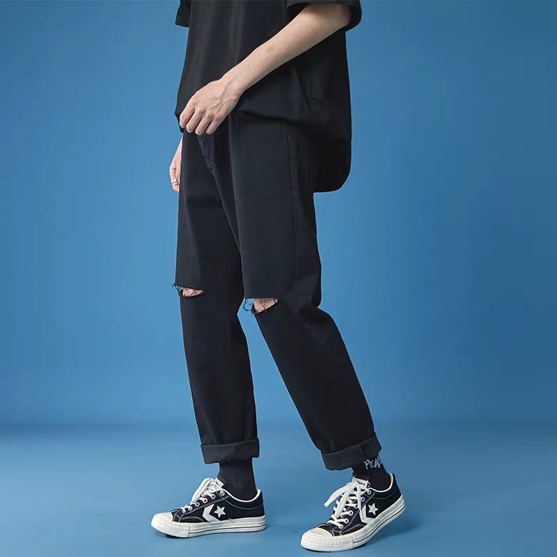 Quần jean nam cạp cao ống suông rộng HM1986, quần bò baggy nam phom xuông chất jeans mềm, dày dặn xu hướng 2023 J101