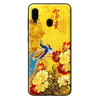 Ốp Lưng Samsung A20 - Công Và Hoa