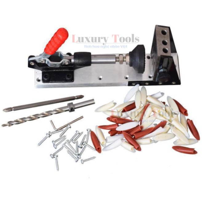 Bộ Cữ Khoan Chéo 3 Lỗ - XK3 || Cữ Khoan Bắt Vít Chéo || Dụng Cụ Thợ - Dụng Cụ Làm Mộc