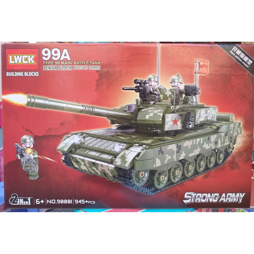 Đồ chơi lắp ráp mô hình Xe tăng quân sự (945 mảnh) Lego Strong Army- China Navy Missile 90001