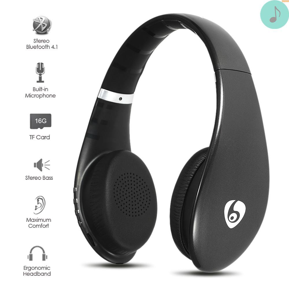 Tai Nghe Bluetooth Ovleng S66 Âm Thanh Stereo Hỗ Trợ Thẻ Nhớ Micro Sd Tf Cho Điện Thoại Ios