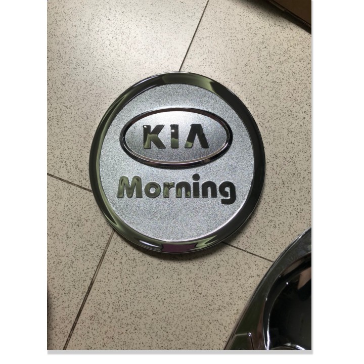 Nắp xăng xe Kia Morning đời 2012-2019, nhựa mạ crom sáng bóng