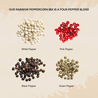 Peppercorn mix - Tiêu hỗn hợp hồng xanh sọ hồ tiêu SPICESUPPLY Việt Nam Hũ 70g