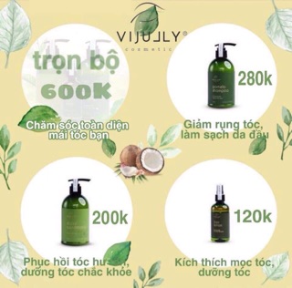 COMBO GỘI XỊT XẢ VI JULLY CHĂM SÓC TÓC TOÀN DIỆN