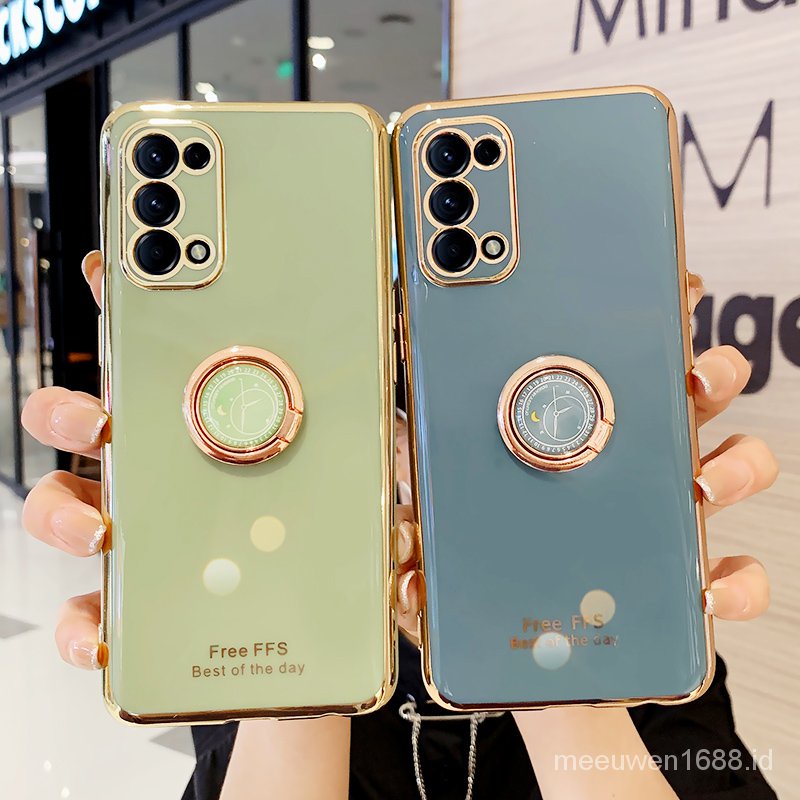 Ốp điện thoại QIANZI mềm có giá đỡ cho Oppo Reno5 Reno4 Reno5 Pro Oppo Reno5 Reno4 Pro