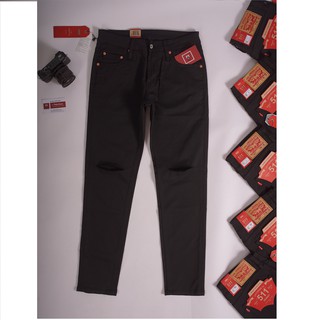 Quần Jeans đen Rách Gối Cambodia Xuất Dư ( Ảnh Thật 100% )