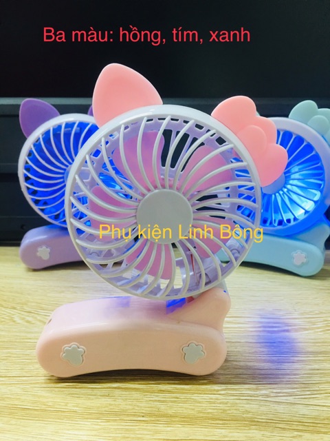 HOT 2020 Quạt mini 2in1 cầm tay và để bàn ( BÁN LỖ) siêu mát, có sạc đi kèm, quạt sạc pin, quạt tích điện | BigBuy360 - bigbuy360.vn