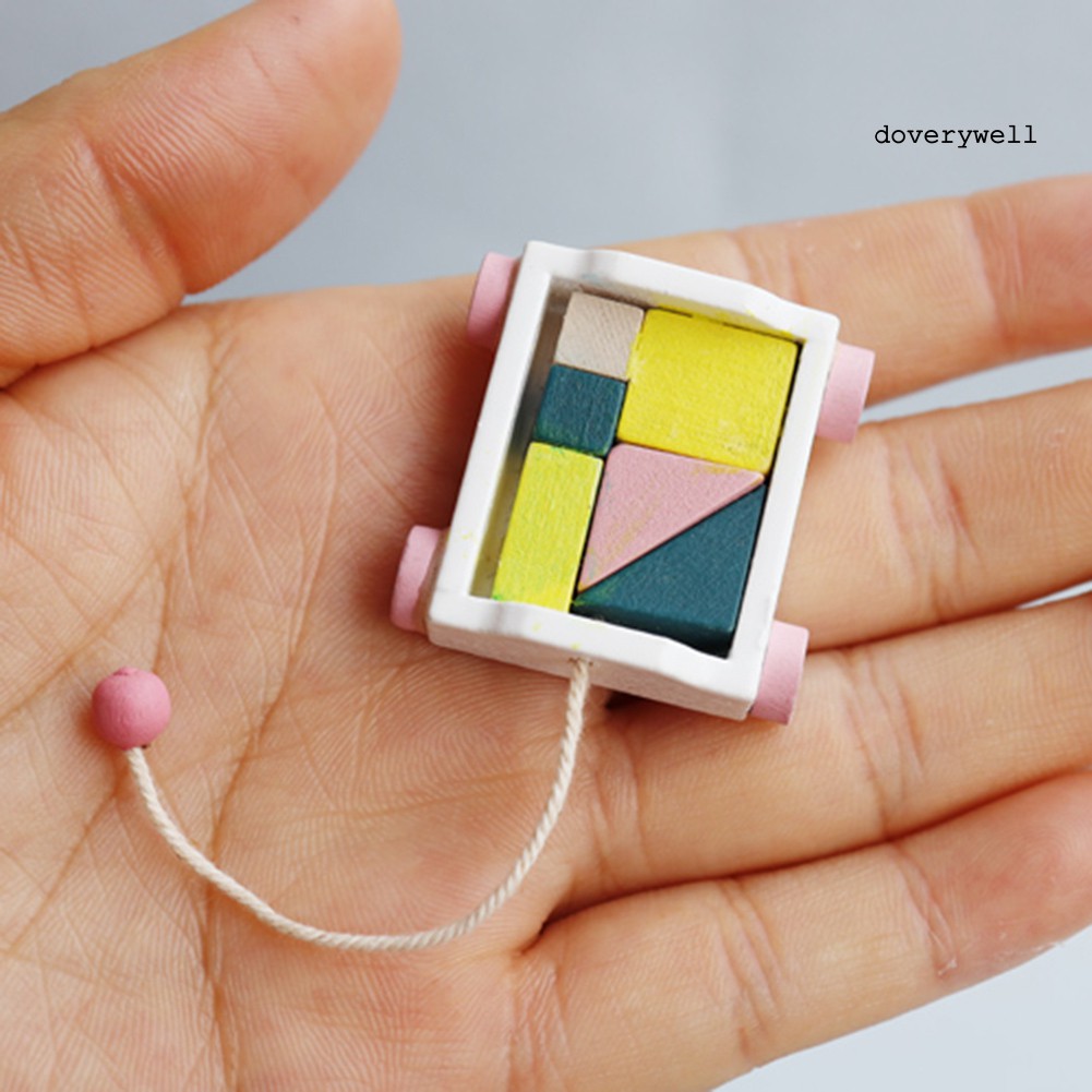 Mô Hình Xe Kéo Mini Cho Trang Trí Nhà Búp Bê Tỉ Lệ 1 / 8 1 / 12