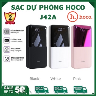 Sạc Dự Phòng ⚡FreeShip⚡ Sạc Dự Phòng HoCo J42A Dung Lượng 20000mAh Bảo Hành 2 Năm