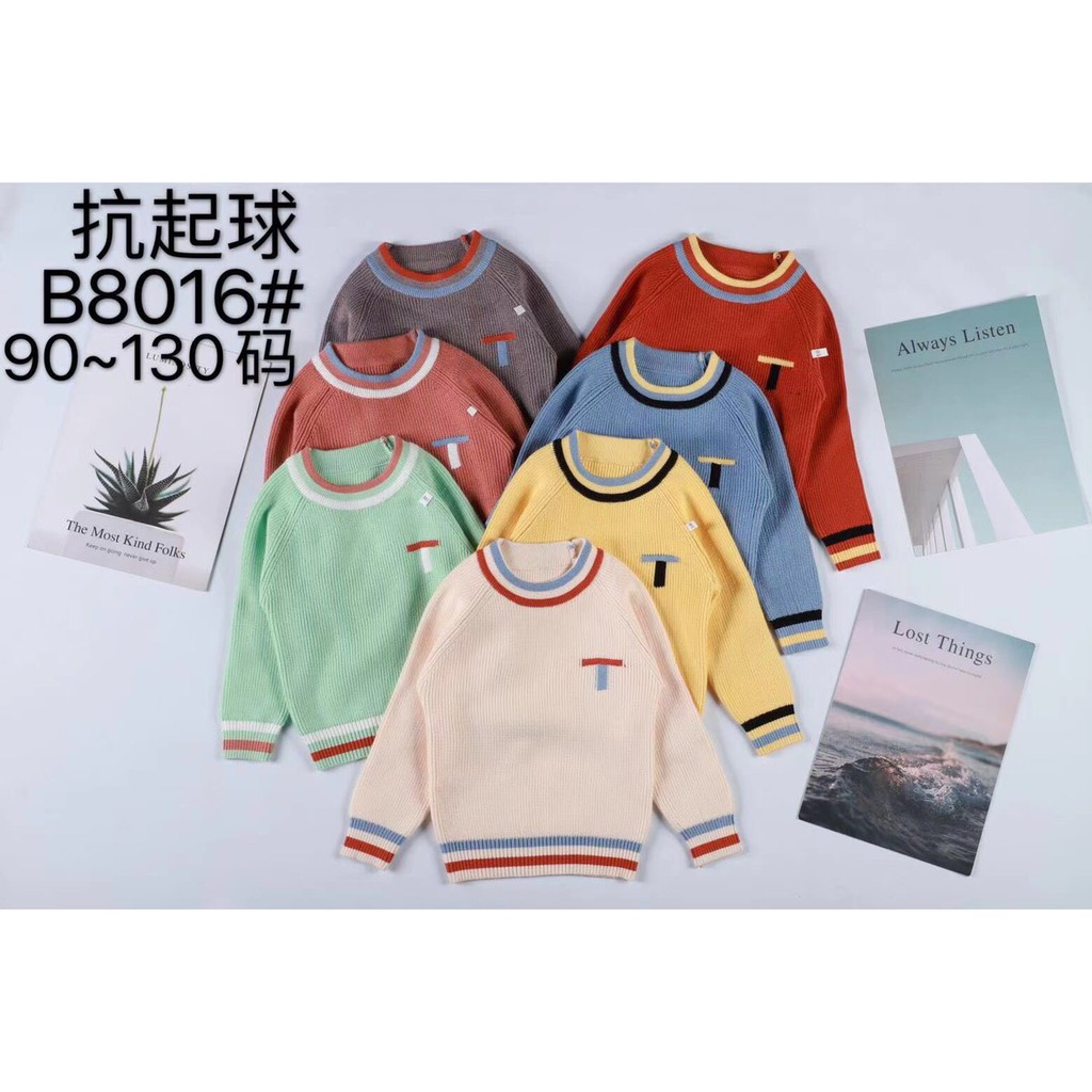 Áo Len Dài Tay Hàng Quảng Châu Nhiều Mẫu Cho Bé Trai 1-5 tuổi (10-20kg)