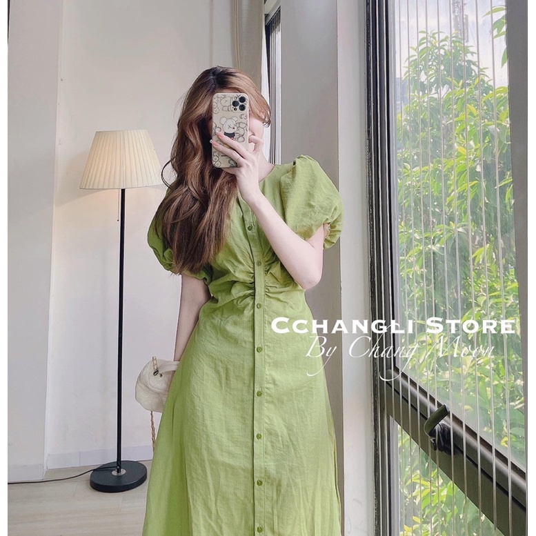 BÁN SỈ VÁY ĐŨI RÚM NGỰC MÀU HỒNG - XANH CHO NỮ