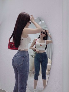 Áo hai dây thêu quả chery