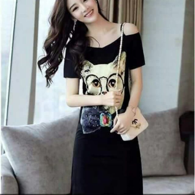 Đầm sọc mèo đẹp y hình Chất thun hàng hongkong 210k size m l xl xxl Tuyển cộng tác viên thường xuyên CHIẾT KHẤU CAO c