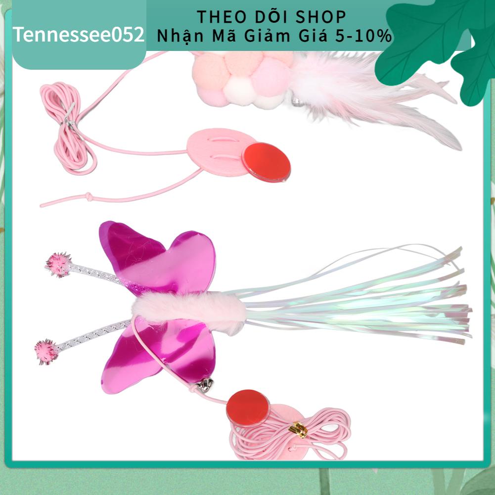 Tennessee052 Đồ chơi tương tác cho mèo Có thể thu vào dây co giãn có điều chỉnh Treo đồ dành vật nuôi Mèo