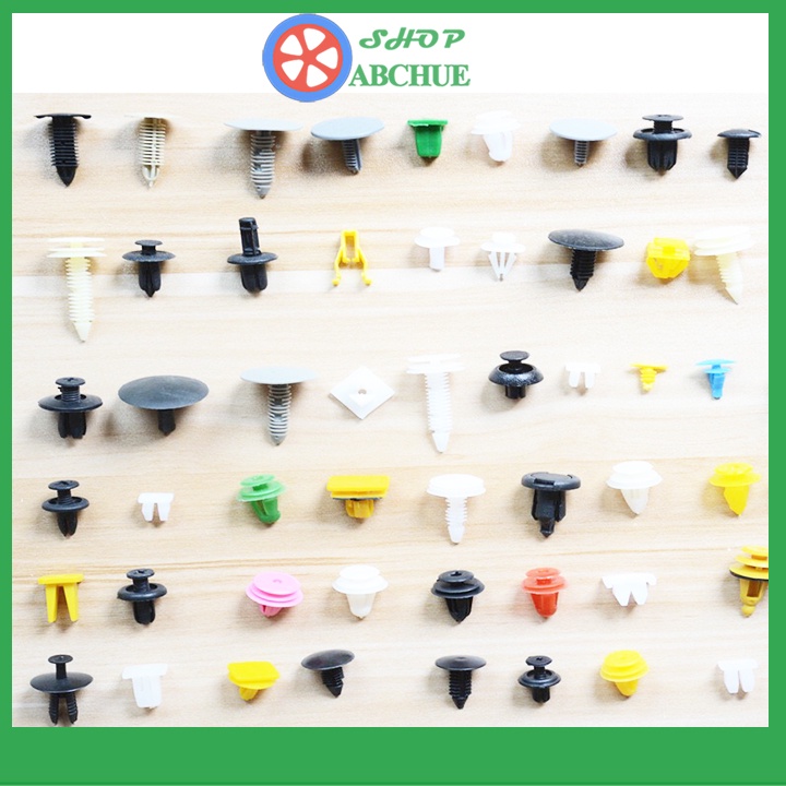 Gói 500 chiếc đinh tán chốt vít nở nhựa cho xe hơi ô tô