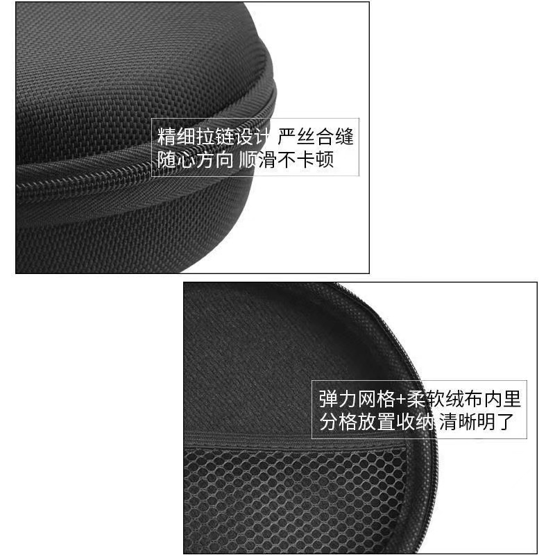 Túi Đựng Dây Cáp Sạc/Tai Nghe Hình Tròn Mini Chống Mài Mòn