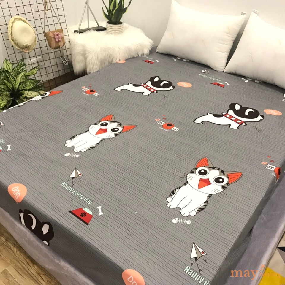 Ga chống thấm cotton chống thấm nước bảo vệ đệm 2 trong 1 nằm trực tiếp kích thước 2m2 x 2m