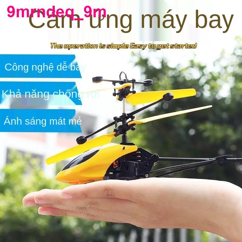 Máy bay điều khiển từ xa thông minh trực thăng cảm ứng hai chiều trong nhà và ngoài trời sạc chống rơi đồ chơi trẻ