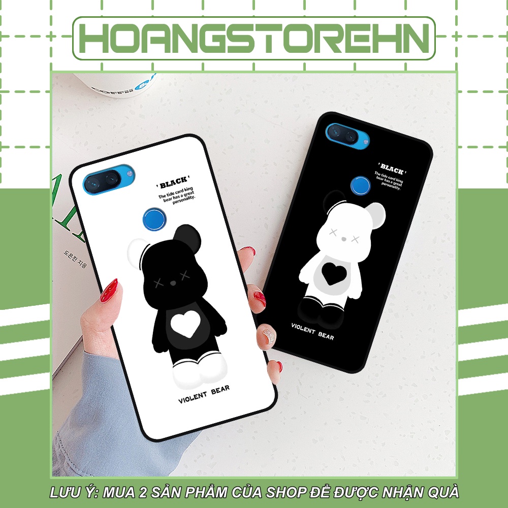 Ốp Xiaomi Mi 8 / Mi 8 SE / Mi 8 Lite in hình họa tiết Mountain, Be@rbrick dễ thương (T13 - T18)