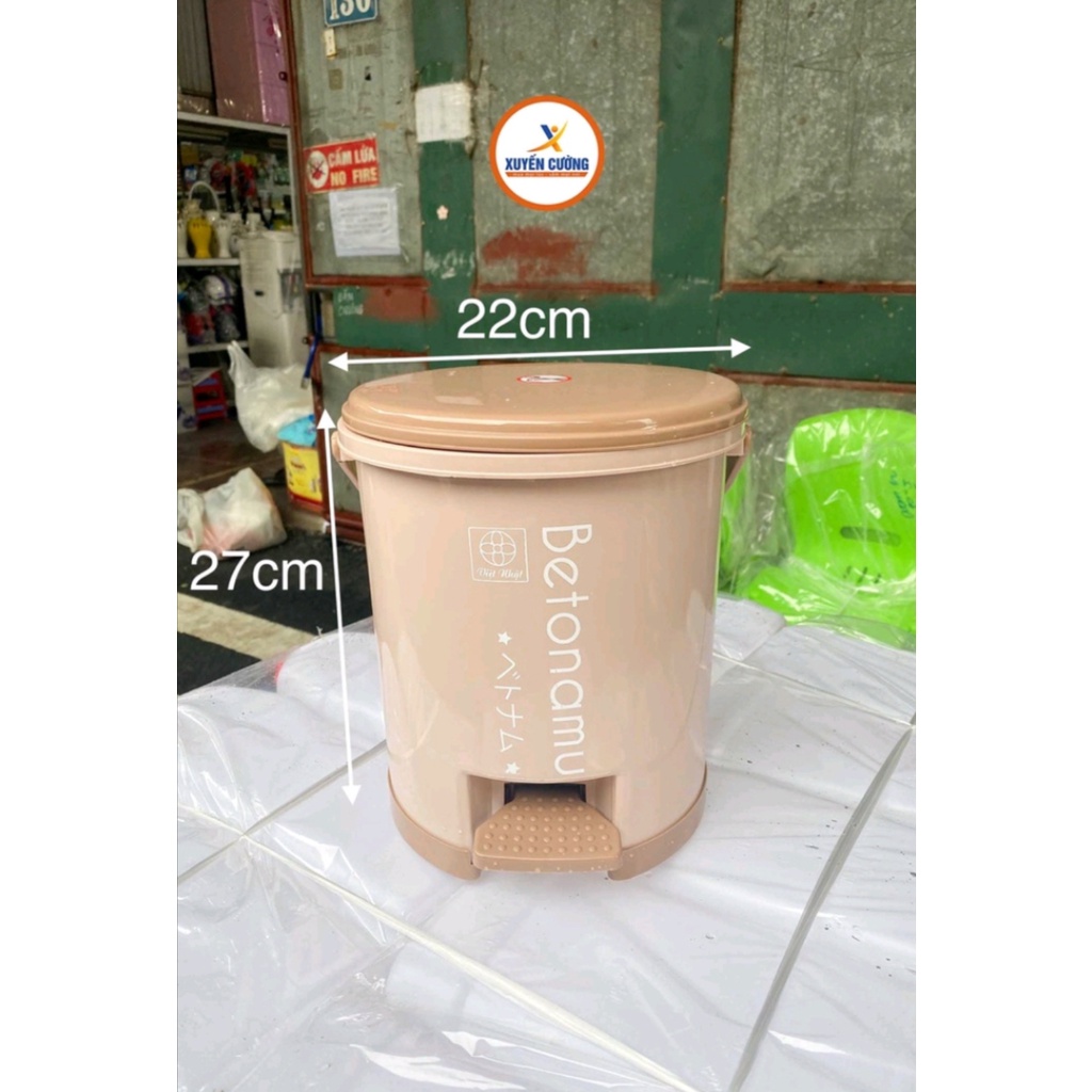 Thùng rác tròn 5 Lít nhựa việt nhật cao cấp. Hàng Việt Nam chất lượng cao