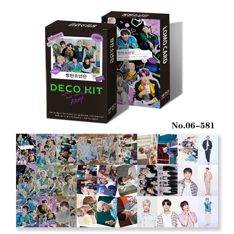 Hộp 30 Thẻ Ảnh LOMO Card Nhóm Nhạc BTS 7 FATES CHAKHO GQ