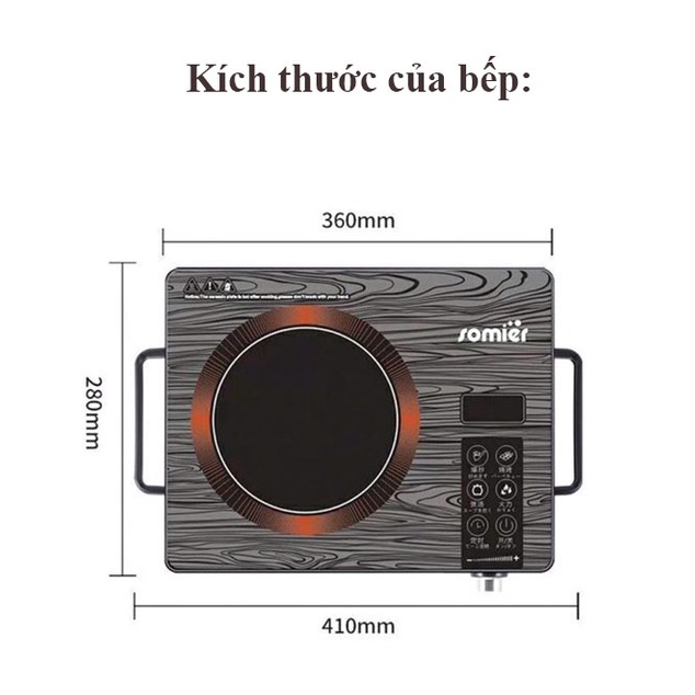 Bếp Hồng Ngoại Đơn Cao Cấp Công Suất Lớn 3500W Nấu Được Tất Cả Các Loại Nồi - 10 Mức Nhiệt - Mặt Kính Cường Lực