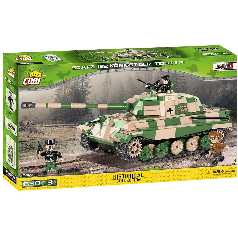 Đồ chơi lắp ráp Lego xe bánh xích - xe tăng - Tank SD. KFZ.182 Konigstiger Tiger II COBI-2480A