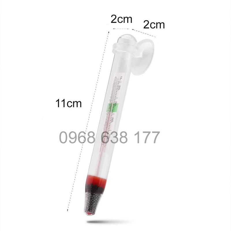 Nhiệt Kế Thủy Ngân Mini Cho Bể Cá-Hồ Thủy Sinh-Siêu xinh-Chính Xác-Nhỏ Gọn