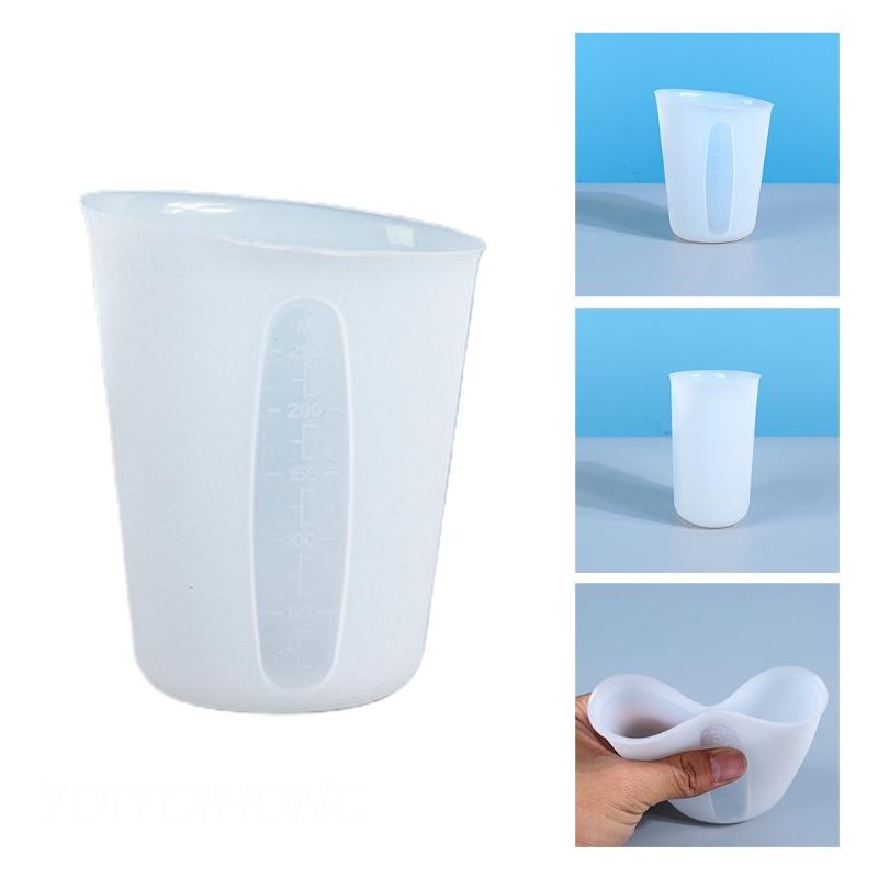 Khuôn silicone đổ epoxy 250ml dùng làm cốc đo lường DIY