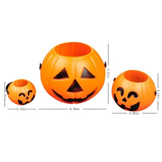 Here Xô đựng kẹo bí đỏ Halloween