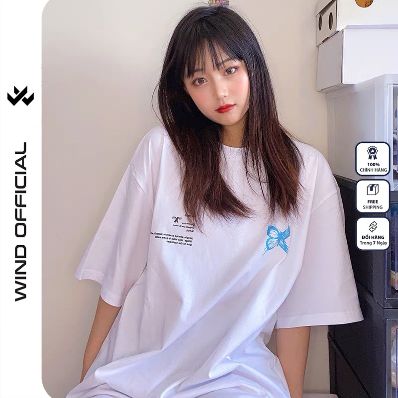 Áo thun tay lỡ Unisex W WIND form rộng nam nữ Ngẫu Nhiên thử sự may mắn oversize ulzzang | BigBuy360 - bigbuy360.vn