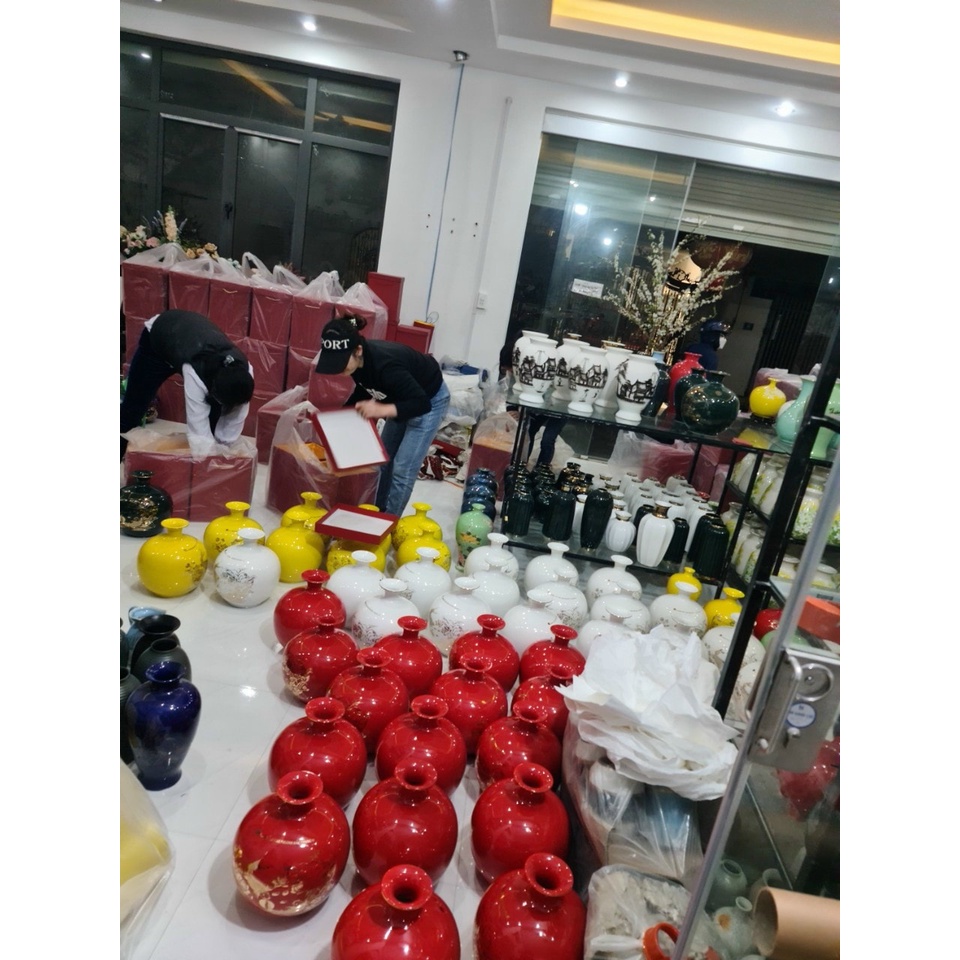 (28cm)Bình hút tài lộc thuận buồm xuôi gió, Bình hút lộc quà tặng doanh nghiệp, khai chương cửa hàng,quà tân gia ý nghĩa