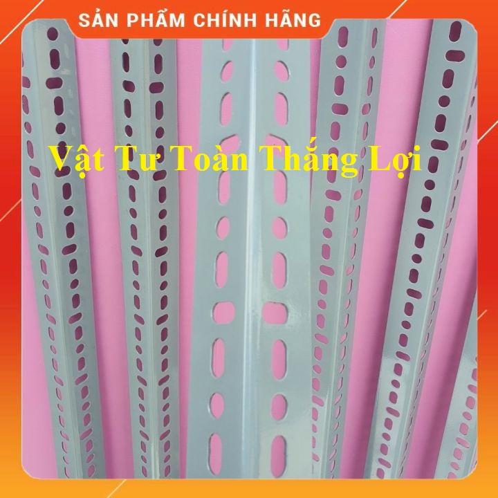 (Dài 95cm_ 100cm ) Cây sắt V lỗ V4x4cm hoặc V3x5cm dày 1.5li