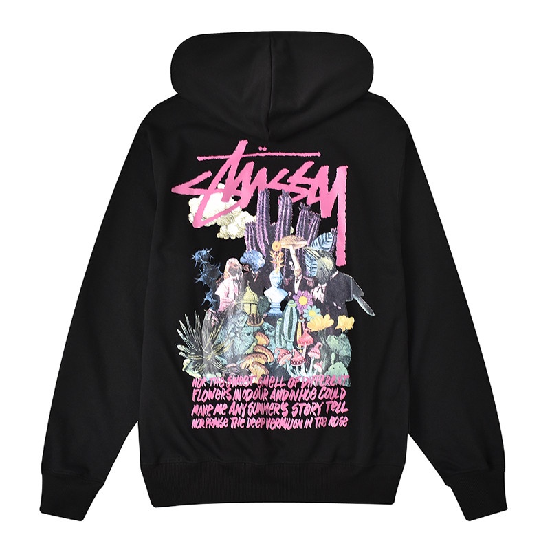 Áo hoodies Stussy thiết kế thời trang phong cách cặp đôi