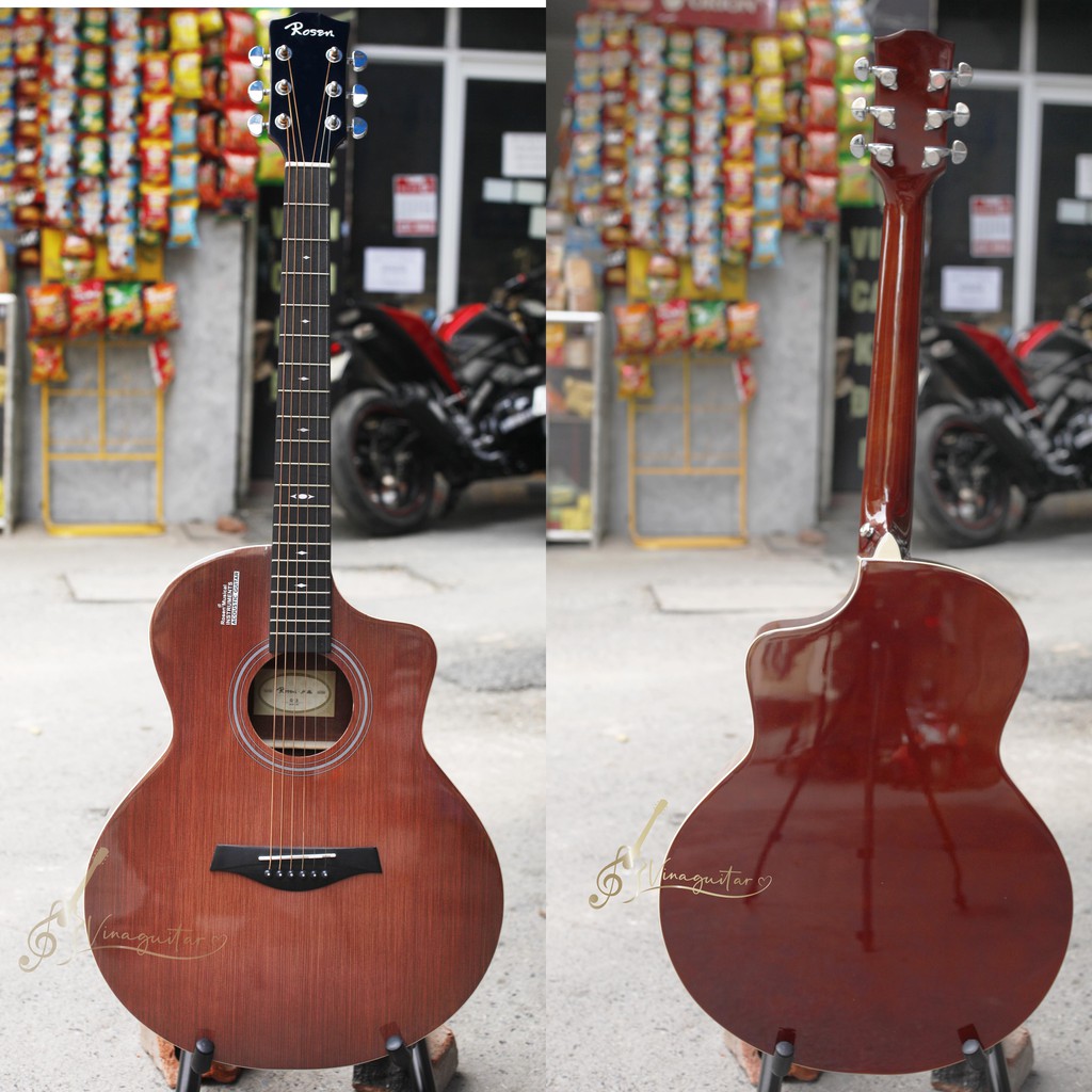 Đàn guitar acoustic Rosen G13 chính hãng - tặng 12 phụ kiện- Vinaguitar phân phối