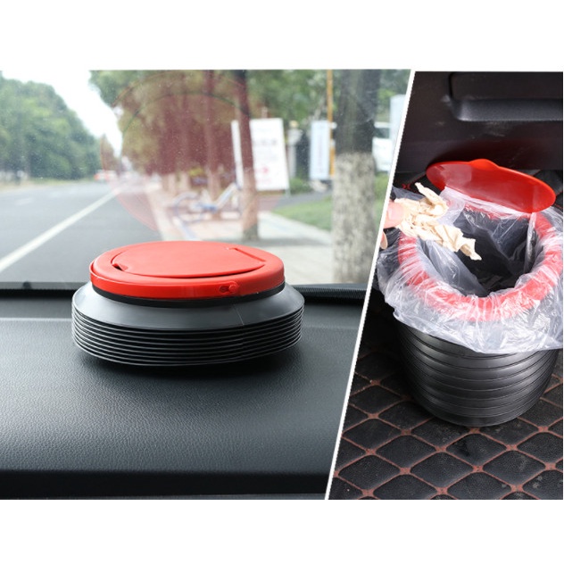 Thùng đựng rác 4l gấp gọn trên oto, chất liệu nhựa siêu bền, an toàn cho người sử dụng