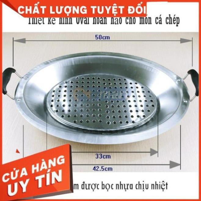 💖FREESHIP💖 KHAY OM CÁ INOX- khay lẩu cá inox cao cấp