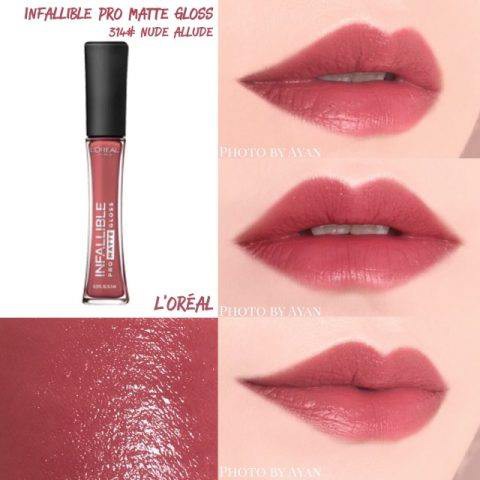 Son Kem Lì L'Oreal 6.3ml xuất xứ USA Infallible Lip Pro Matte Gloss